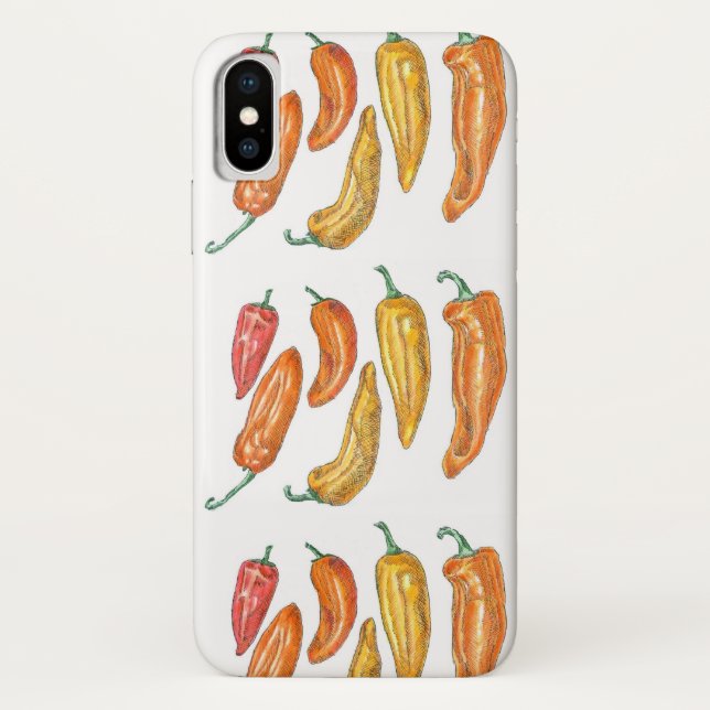 Funda De Case-Mate Para iPhone Funda para teléfono de Pimientos Dulces (Reverso)