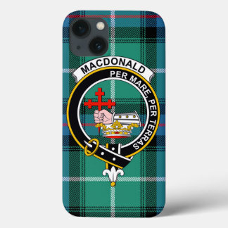 iPhone 13 Funda para teléfono de Tartán, Emblema y Cimera Ma