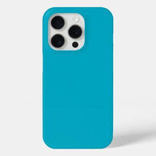 iPhone 15 Pro Funda para teléfono de turquesa vívido azul tiza s