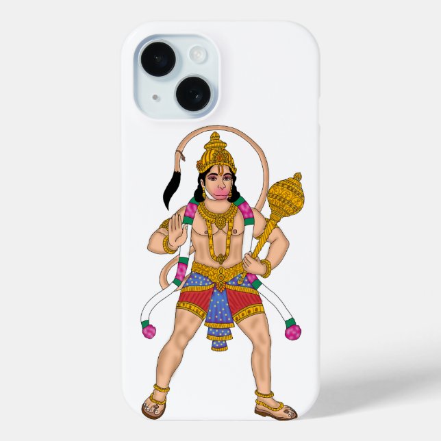 Funda De Case-Mate Para iPhone Funda para teléfono del Señor Hanuman (Reverso )
