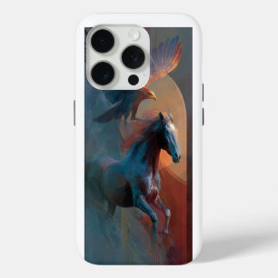 iPhone 15 Pro Funda para teléfono Eagle & Horse – Diseño Bold Fr