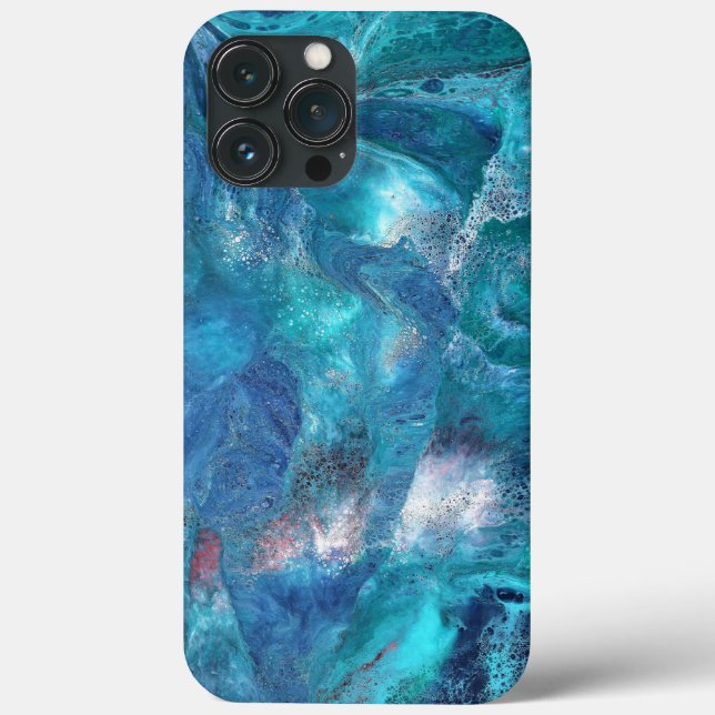 Funda De Case-Mate Para iPhone Funda para teléfono Galaxy 3 Soft Blue Abstracta (Reverso )