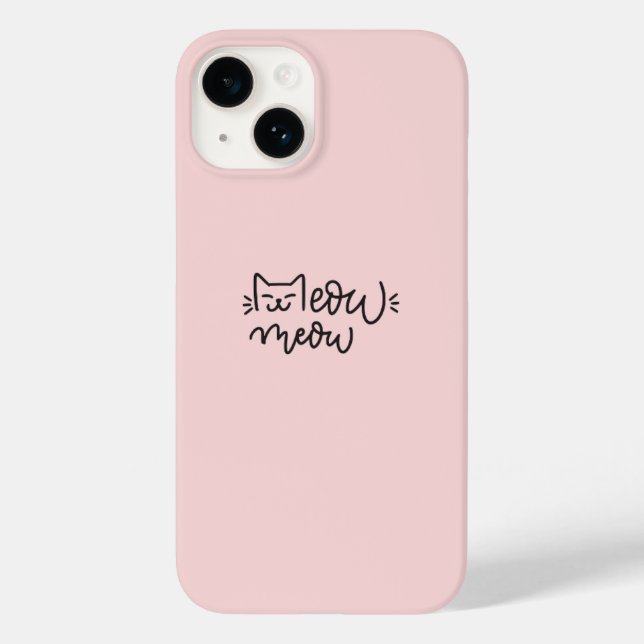 Funda De Case-Mate Para iPhone Funda para teléfono Meow (Reverso )
