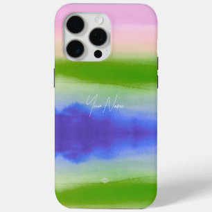 iPhone 15 Pro Max Funda para teléfono móvil con aspecto de acuarela