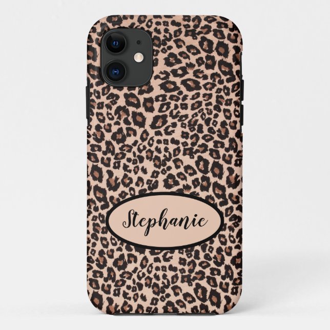 Funda De Case-Mate Para iPhone Funda para teléfono móvil con estampado de leopard (Reverso)