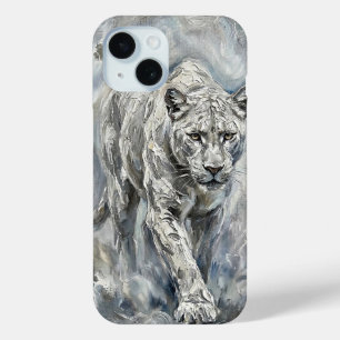 iPhone 15 Funda para teléfono White Panther – Colección Ethe