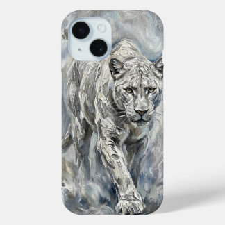 iPhone 15 Funda para teléfono White Panther – Colección Ethe