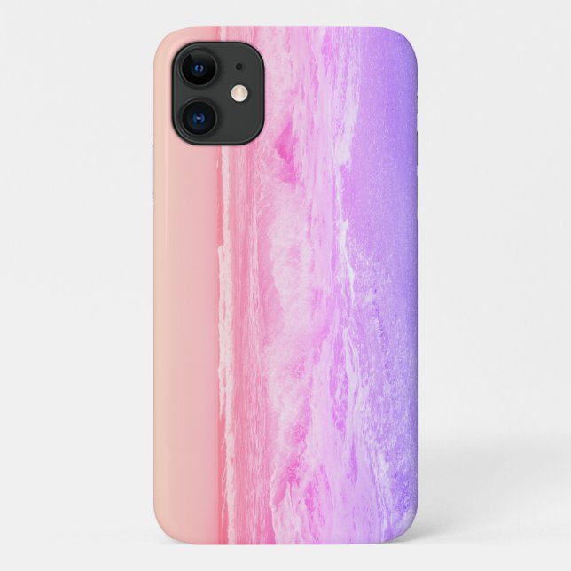 Funda De Case-Mate Para iPhone Funda Pastel Ocean Waves Beach iPhone 11 (Reverso)