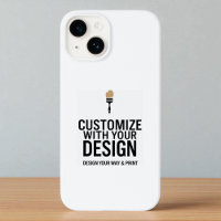 Funda personalizada 5x7" para iPhone 14 con marca