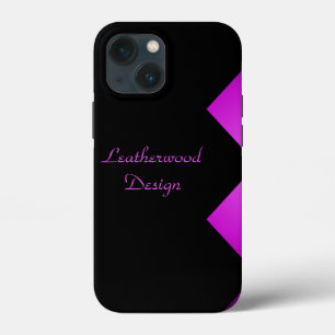 Funda personalizada de zigzag morado elegante para