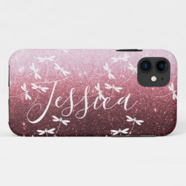Para iPhone 11 Funda personalizada Glitter y libélulas Case-Mate 