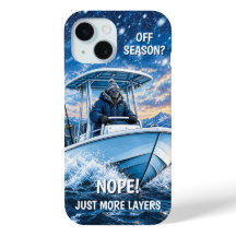 Funda personalizada para iPhone 15 de pesca invern