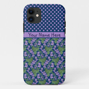 Funda personalizado para iPhone 5/5s, violetas y p