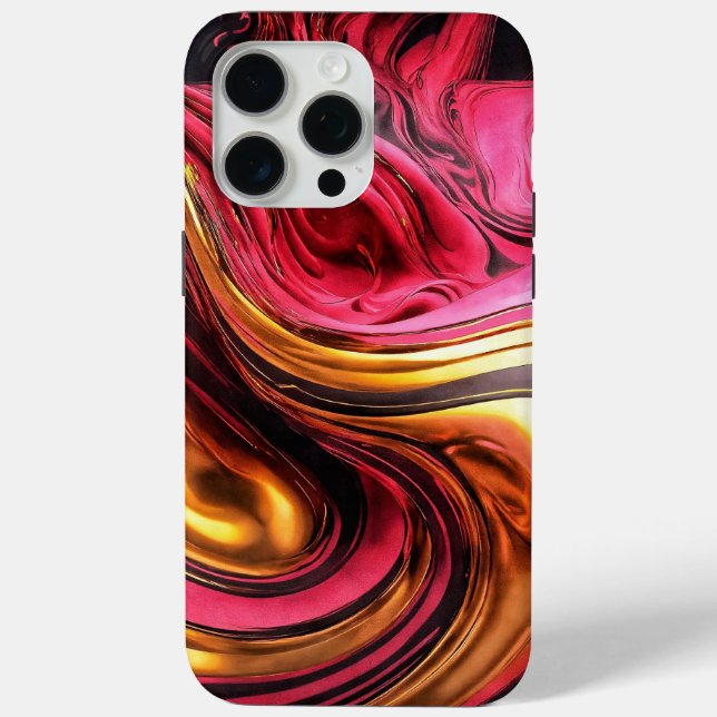 Funda De Case-Mate Para iPhone Funda Pink Abstract iPhone 15 Pro Max (Reverso )