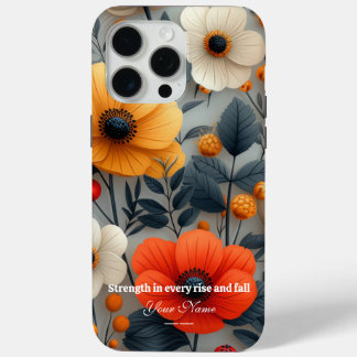 Pro Max Funda Promax para iPhone 15 personalizado con Flor