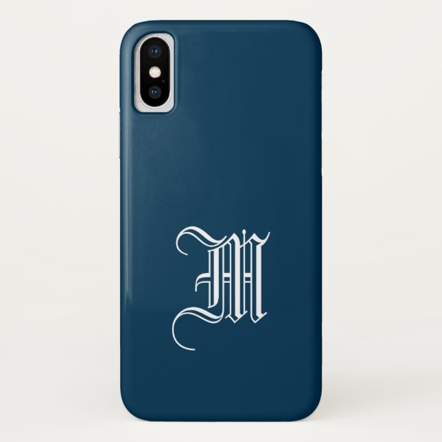 Funda De Case-Mate Para iPhone FUNDA PRUSSIAN BLUE Solid Background para iPhone X (Reverso)