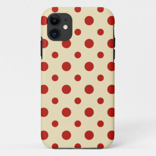 Funda Para iPhone 11 Funda Retro Dots Strawberry&Vanilla iPhone 5/5S