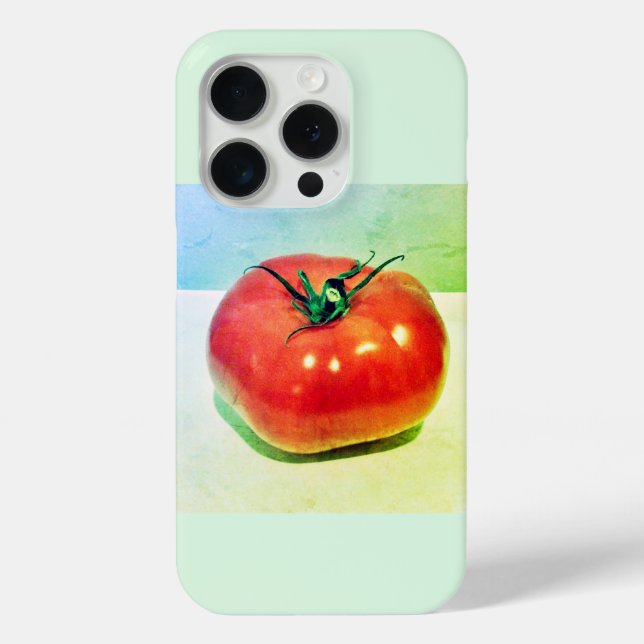 Funda De Case-Mate Para iPhone Funda roja de tomate verde para iPhone / iPad (Reverso )