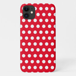 11 Funda roja para iPhone con puntos blancos - Elija