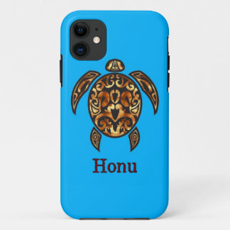 Funda Para iPhone 11 Funda-teléfono móvil de tortuga marina tribal de H