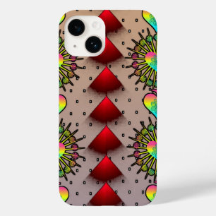 Funda Para iPhone 14 De Case-Mate Funda Transparente para iPhone 15 de Arte Digital 