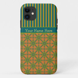 Funda tribal, oxidado, verde, azul para iPhone 5/5