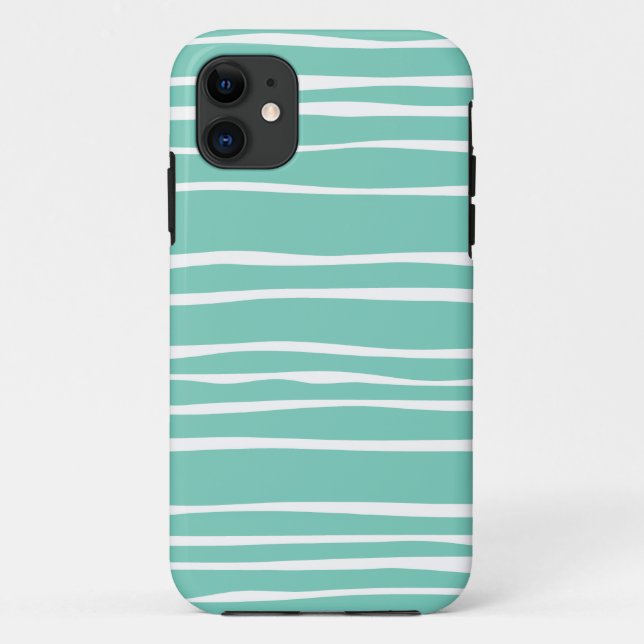 Funda De Case-Mate Para iPhone Funda Turquoise Funky Striped para iPhone 5/5S (Reverso)