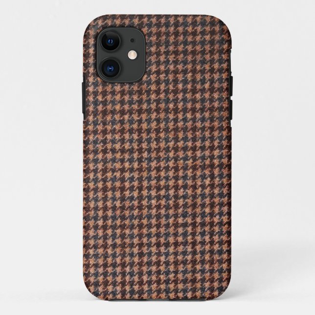 Funda De Case-Mate Para iPhone Funda: Tweed Fabric marrón (Reverso)