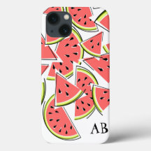 Funda vertical para iPad 'Monogram' de sandía