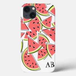 iPhone 13 Funda vertical para iPad 'Monogram' de sandía