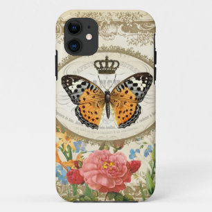 Funda Para iPhone 11 Funda Vintage French Butterfly iphone 5