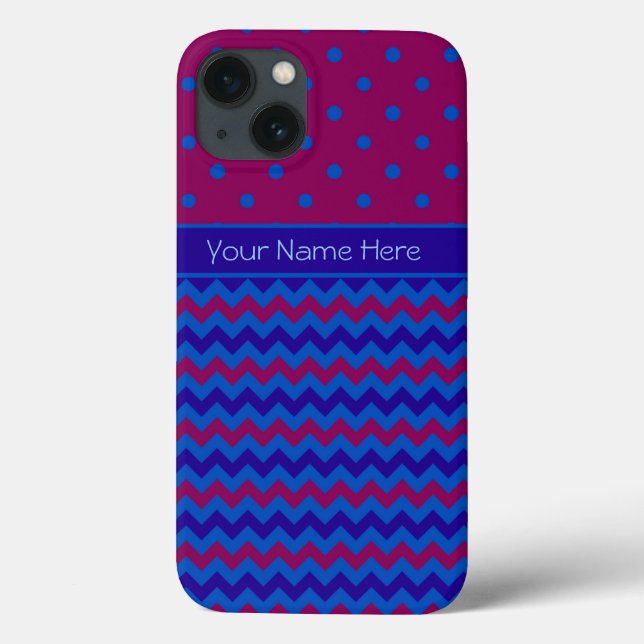 Funda De Case-Mate Para iPhone funda Xtreme Funda del iPhone 6: Chevrons púrpura (Reverso)