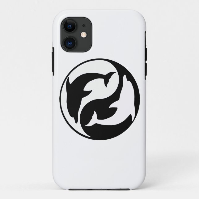 Funda De Case-Mate Para iPhone Funda Yin Yang Dolphins para iPhone 5G (Reverso)