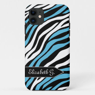 Funda Zebra Print Blue Mix iPhone 5