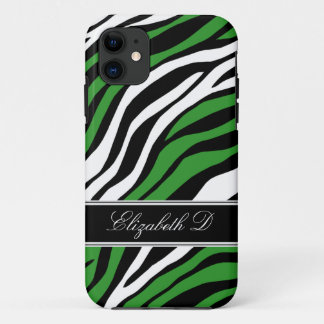 Funda Zebra Print Mix Green iPhone 5