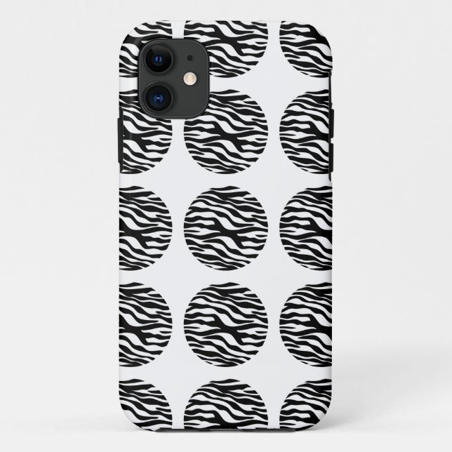 Funda De Case-Mate Para iPhone Funda Zebra Print Polka Dots iPhone 5 BT (Reverso)