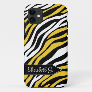 Funda Zebra Print Yellow Mix iPhone 5