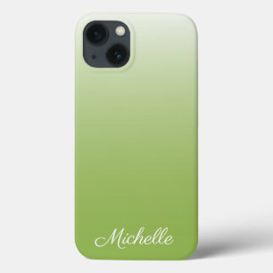 Funda Para iPhone 13 Fundas-Mamáes de color verde oscuro degradado pers