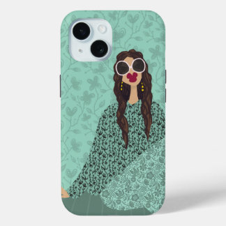 Funda Para iPhone 15 Fundas-Mamáes de la tarjeta de Ilustracion Dolce F