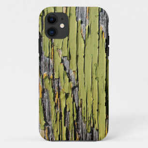 Funda Para iPhone 11 Fundas-Mamáes de madera verde desgastada y desgast