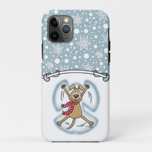 Funda Para iPhone 11 Pro Funeraria fiesta de Navidades graciosos de perro d