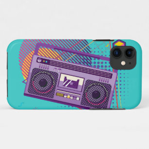 Funda Para iPhone 11 Funky 80 reproductor portátil de cassette de radi