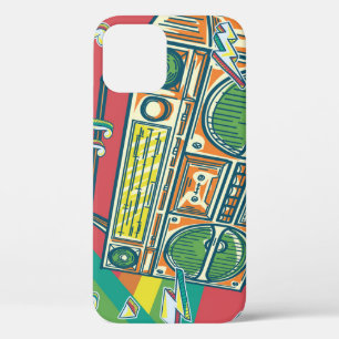 Funda Para iPhone 12 Funky Boom Box Colorous Design