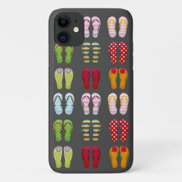 Funda Para iPhone 11 Funky calzado colorido Flip Flops de verano