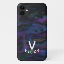 Funda Para iPhone 11 Funky color de agua de smokey abstracto personaliz