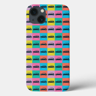 Funda Para iPhone 13 Funky Fun Checkerboard Mini Cooper
