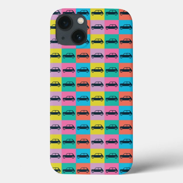 Funda De Case-Mate Para iPhone Funky Fun Checkerboard Mini Cooper (Reverso)