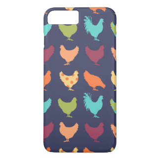 Funda Para iPhone 8 Plus/7 Plus Funky patrón de pollo multicolor