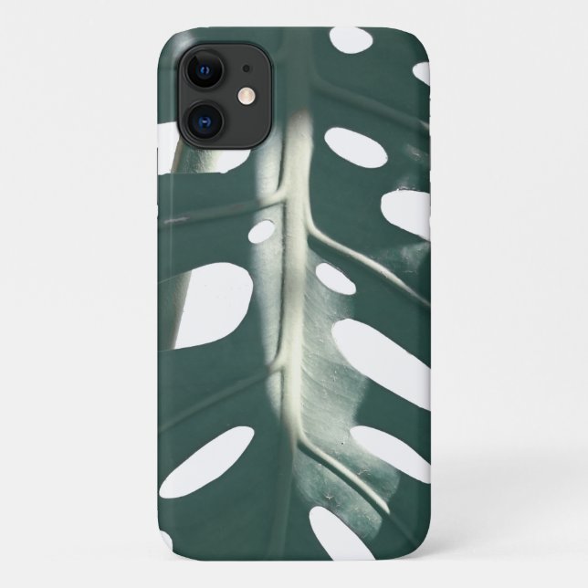 Funda De Case-Mate Para iPhone Funky planta de queso suizo verde pálido (Reverso)