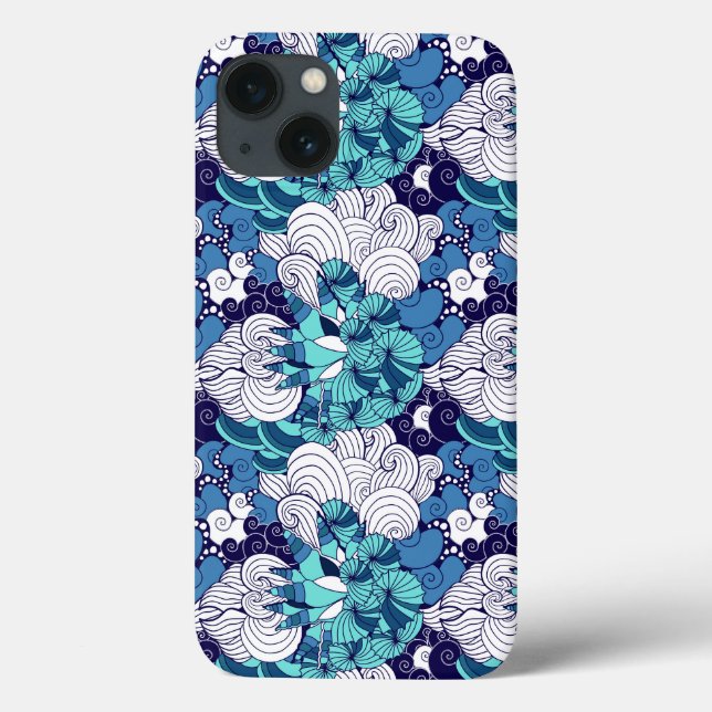 Funda De Case-Mate Para iPhone Funky Seashell Pattern (Reverso)